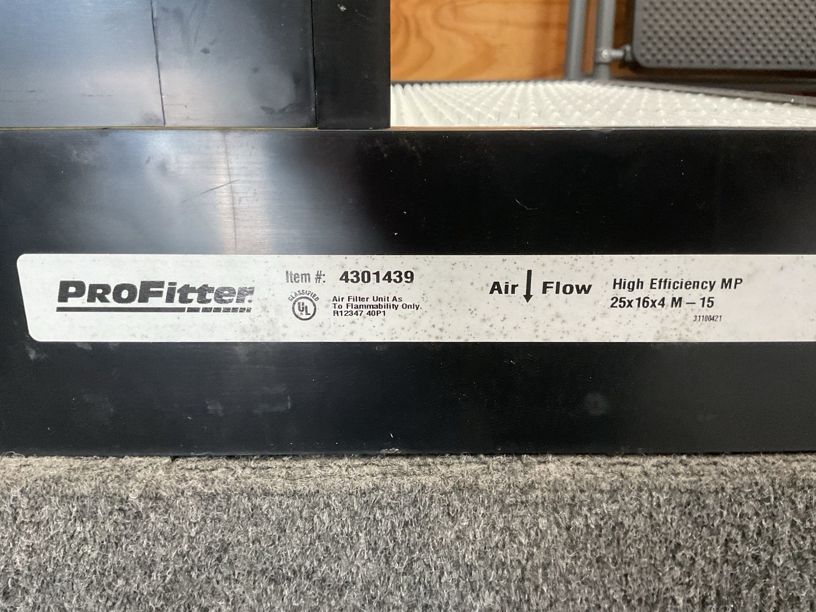 Pro Fitter 16x25x4 MERV 15 Mini Pleat HVAC Filters 4301439 High Efficie Lot of 3
