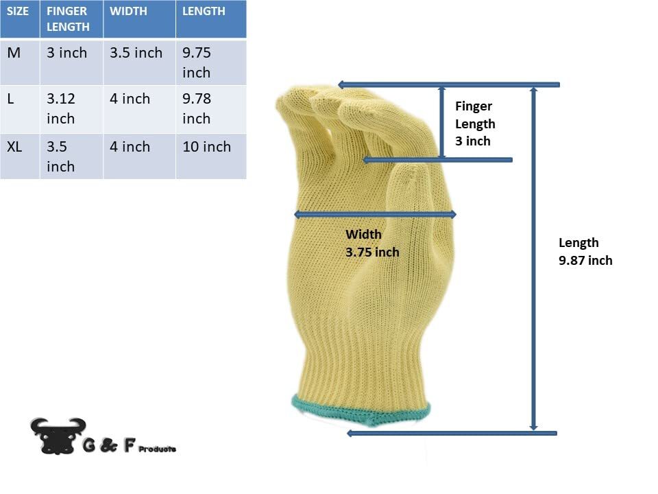 Unisex Adult Cut Resistant Work loves Yellow Large Pack Of 1 Us
