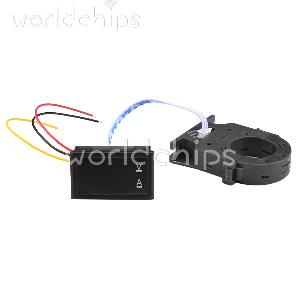 DC0-300V 50/100/200/400A Digital Current Voltage Meter Hall Ammeter Voltmeter