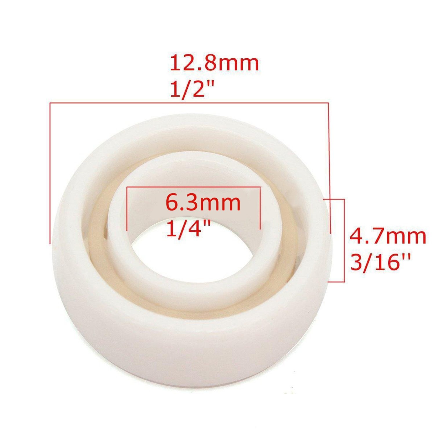 R188 Full Ceramic Bearing Ball Bearing 1/4″ x 1/2″ x 3/16″