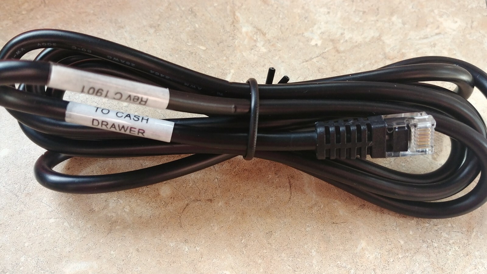 NCR 1639-K044 Kick Cable Cord for M-S 12 Volt 12V Cash Drawer Fits Aloha CB10321