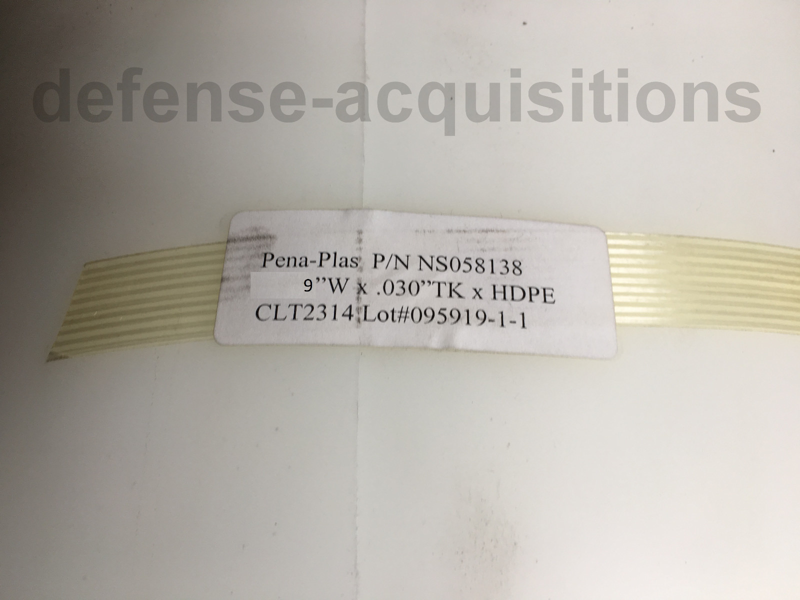 HDPE High Density Polyethylene Plastic Sheet .030″ x 9″ x By The Foot FLEXIBLE