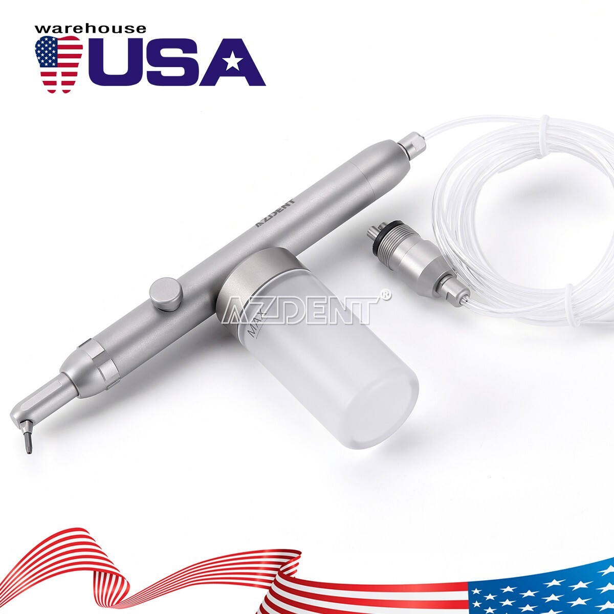 Dental High Low Speed Handpiece Kit 4 Hole /Alumina Microetcher Sandblasting Gun