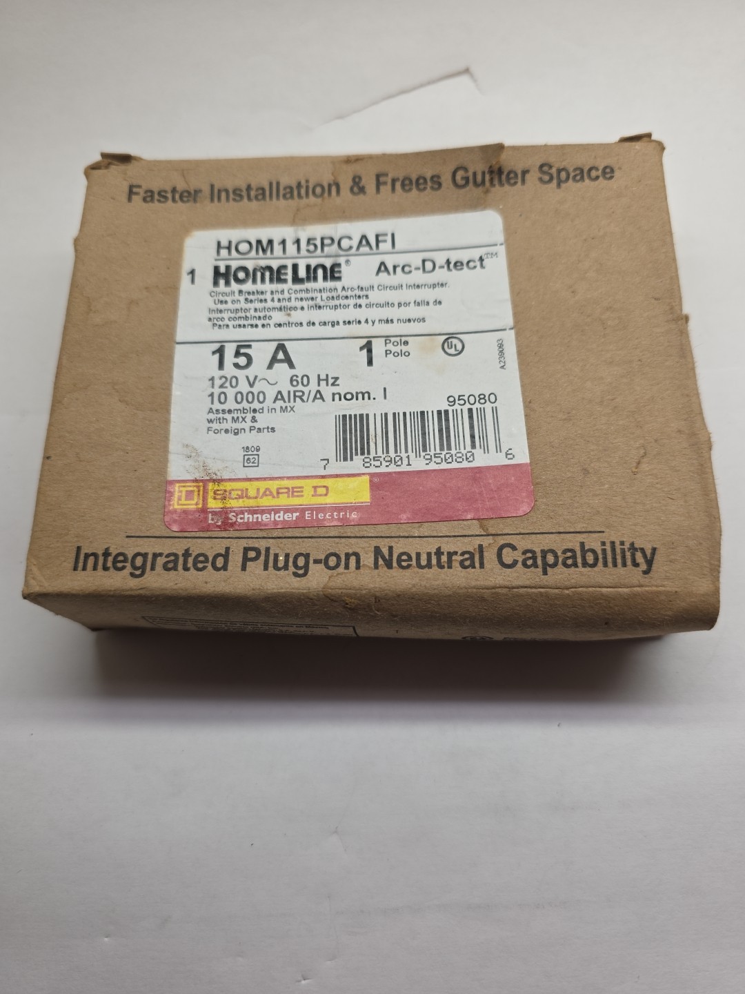 HOMELINE 15AMP.ARC-D-TECT BREAKER HOM115PCAFI