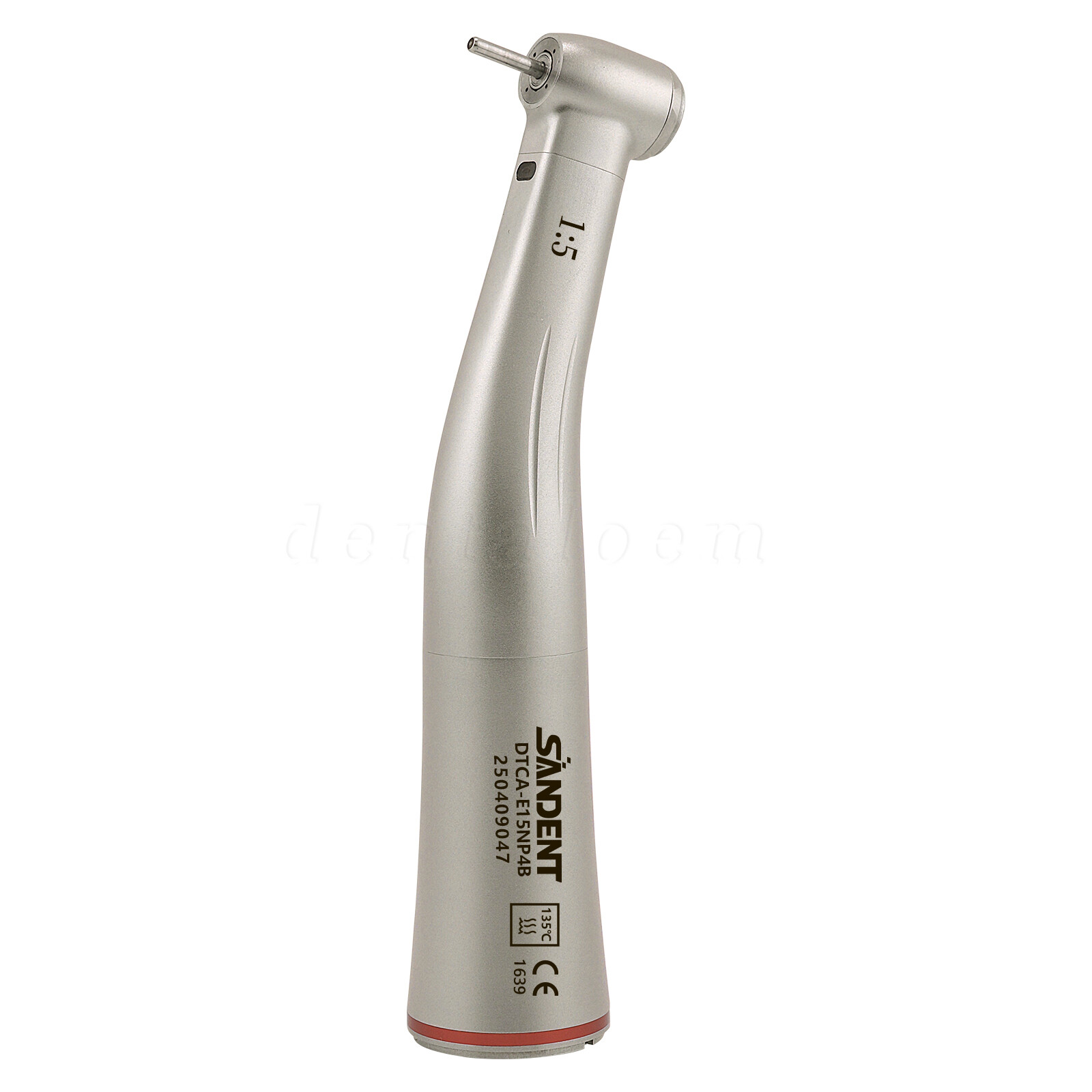 NSK Ti-MAX X95L Style Dental 1:5 LED Fiber Optic Contra Angle Handpiece Red Ring