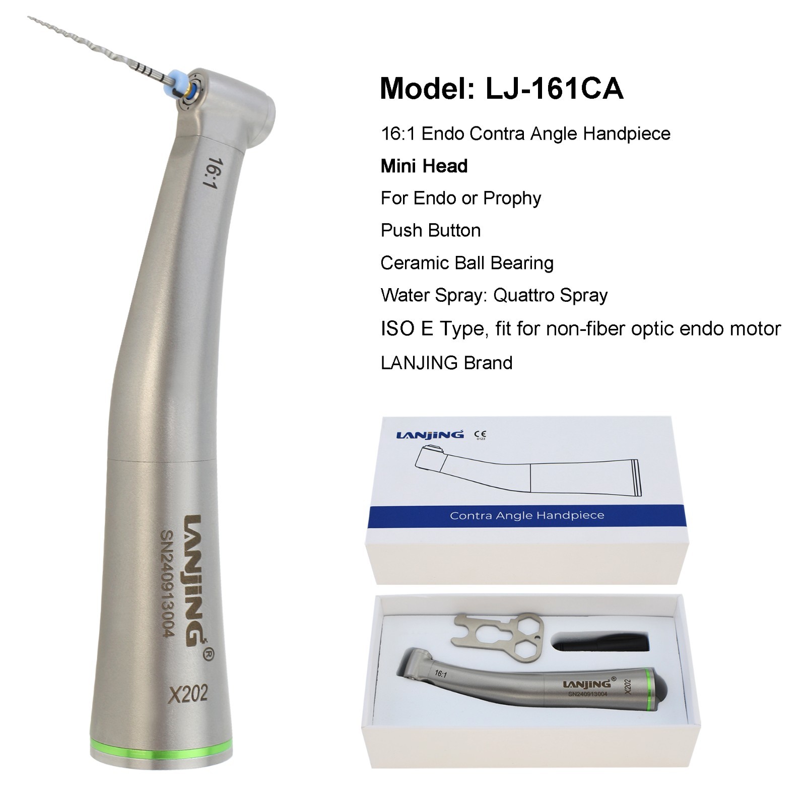 Dental M4 Reciprocating Endodontic Handpiece 6:1 10:1 16:1 Endo Contra Angle NSK