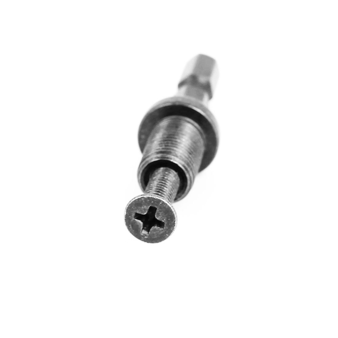 1/4 Shank to 3/8-24UNF Thread Drill Chuck Adapter Round Shank 5 PCS Part