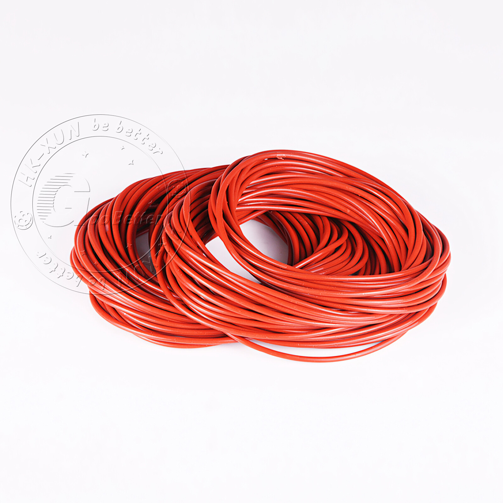 Food Grade O-Ring 5mm Cross Section 18mm-90mm OD Red Silicone Seals O-Rings