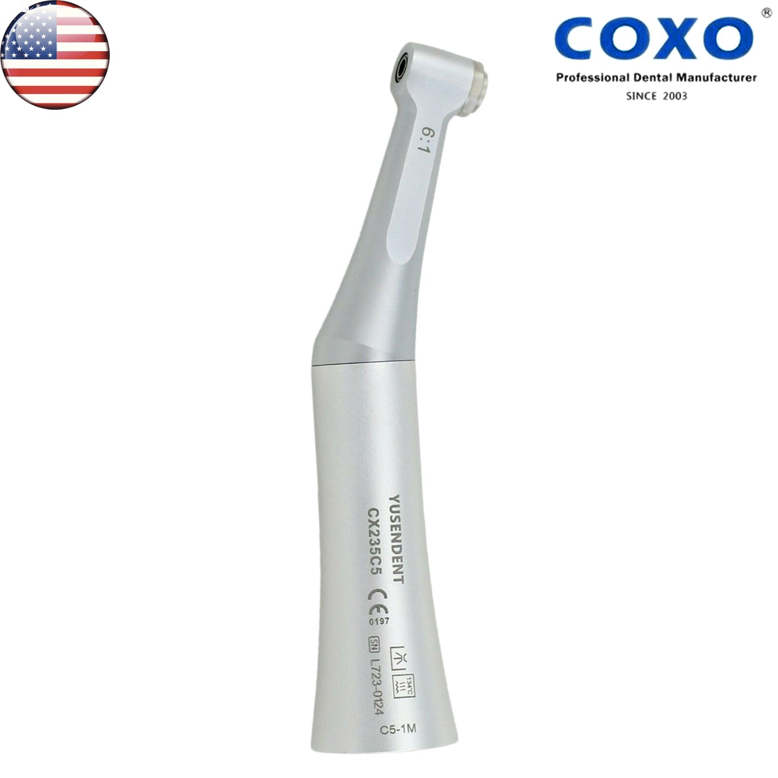 US COXO Dental 6:1 Endodontic Handpiece Mini Contra Angle Fit Dentsply Wave One