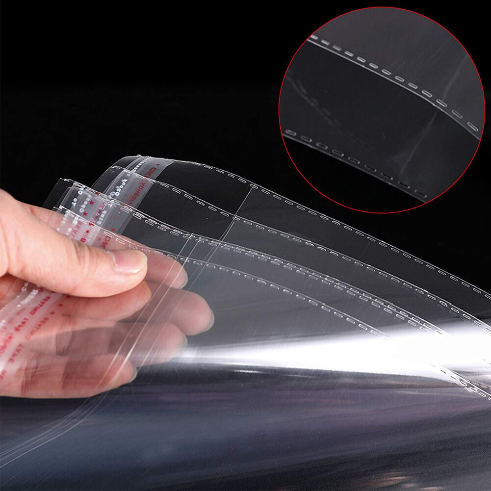 100-2000 Clear Poly Bags OPP Cellophane Plastic Cello Bag Self Adhesive Any Size