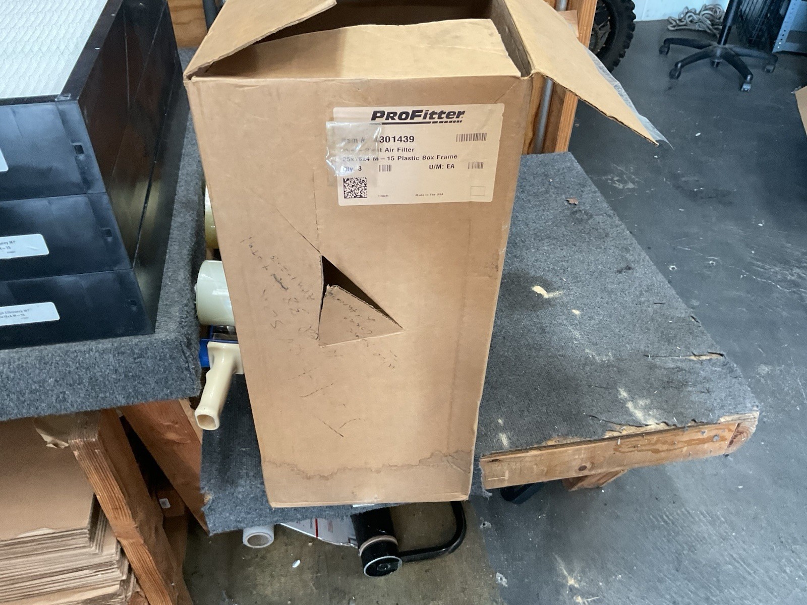 Pro Fitter 16x25x4 MERV 15 Mini Pleat HVAC Filters 4301439 High Efficie Lot of 3