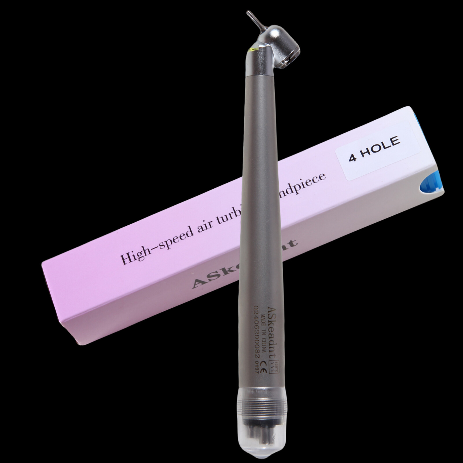 Dental 45° LED Optic High Speed Handpiece E-generator 4 Hole for NSK ASkeadnt