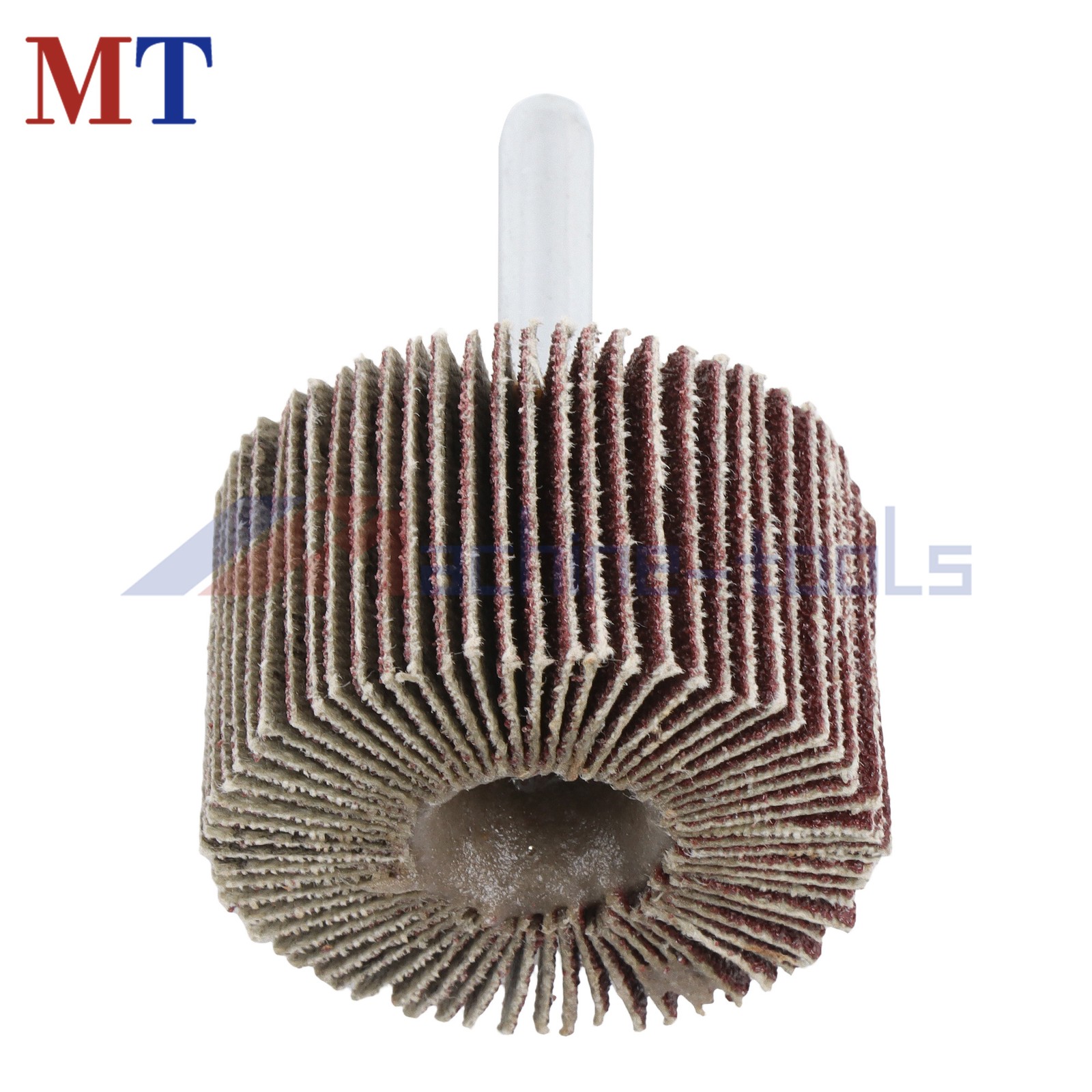 5 Pack Shank Mounted Flap Wheels 120 Grit Aluminum Oxide 1-1/2″x1″x 1/4″