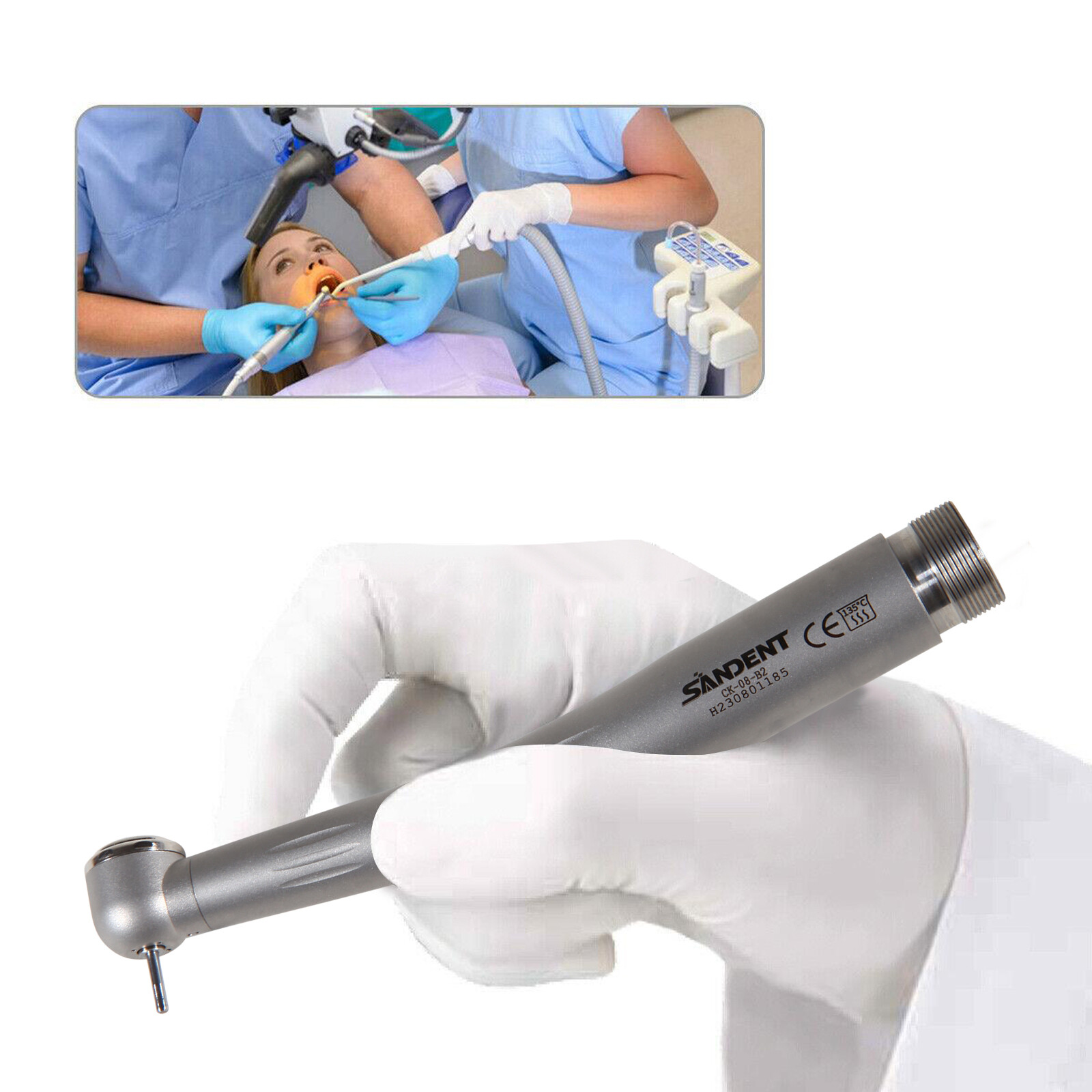 10x Dental High Speed Handpiece Ceramic Cartridage Push 2 Holes Single Spray