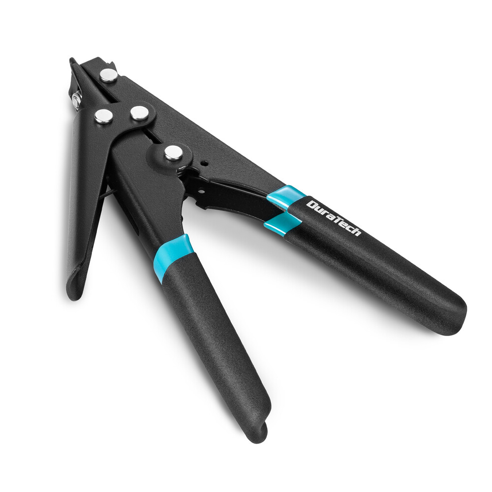 DURATECH 8-inch Zip Tie Tool Ergonomic Cable Tie Gun for Fastening Plastic Tool