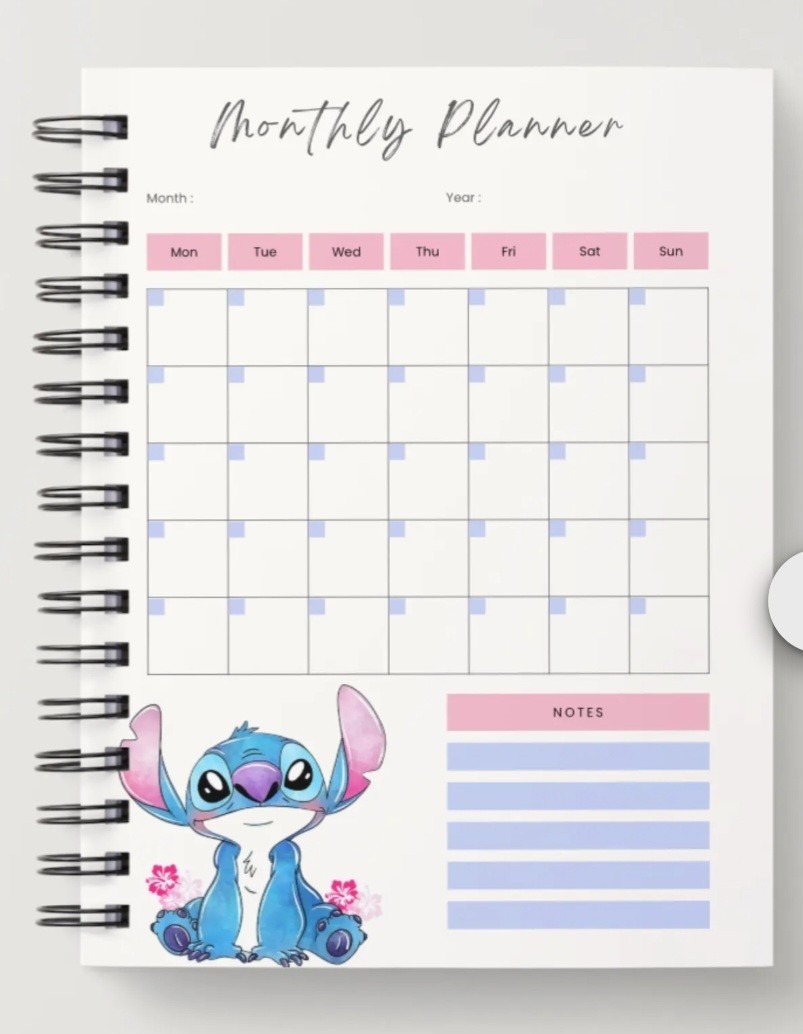 Aloha A5 Hardcover Undated Planner, 12 Month Planner, Workday Planner, ToDo List