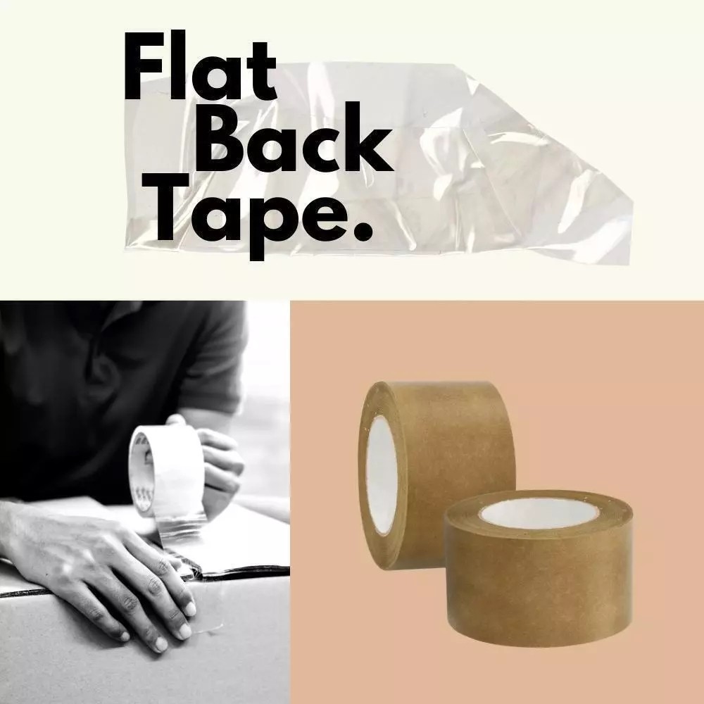 Tan Flat Back General Purpose Packing Tape Shipping Box Tapes for Packaging