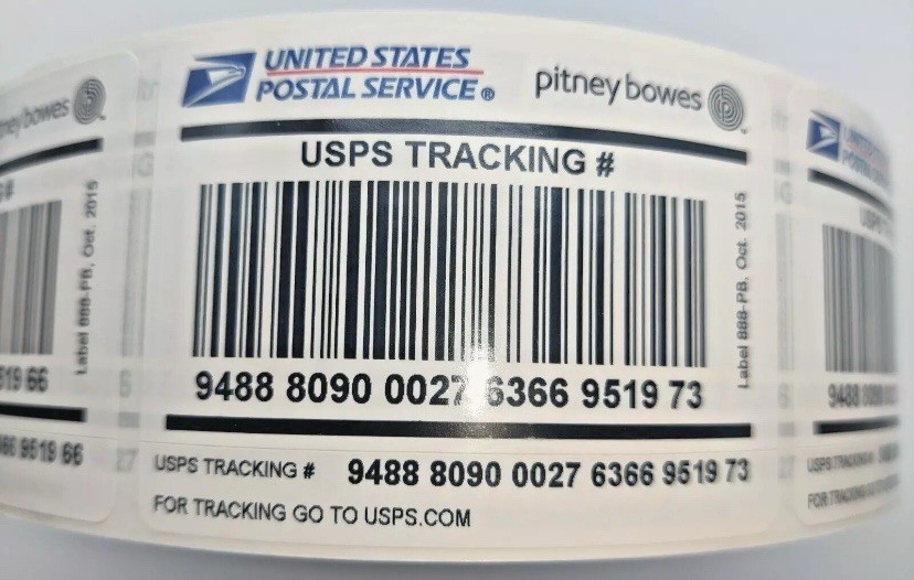 (2) Rolls of 2000 USPS Tracking Label / Stickers 888 ? Free Priority Shipping