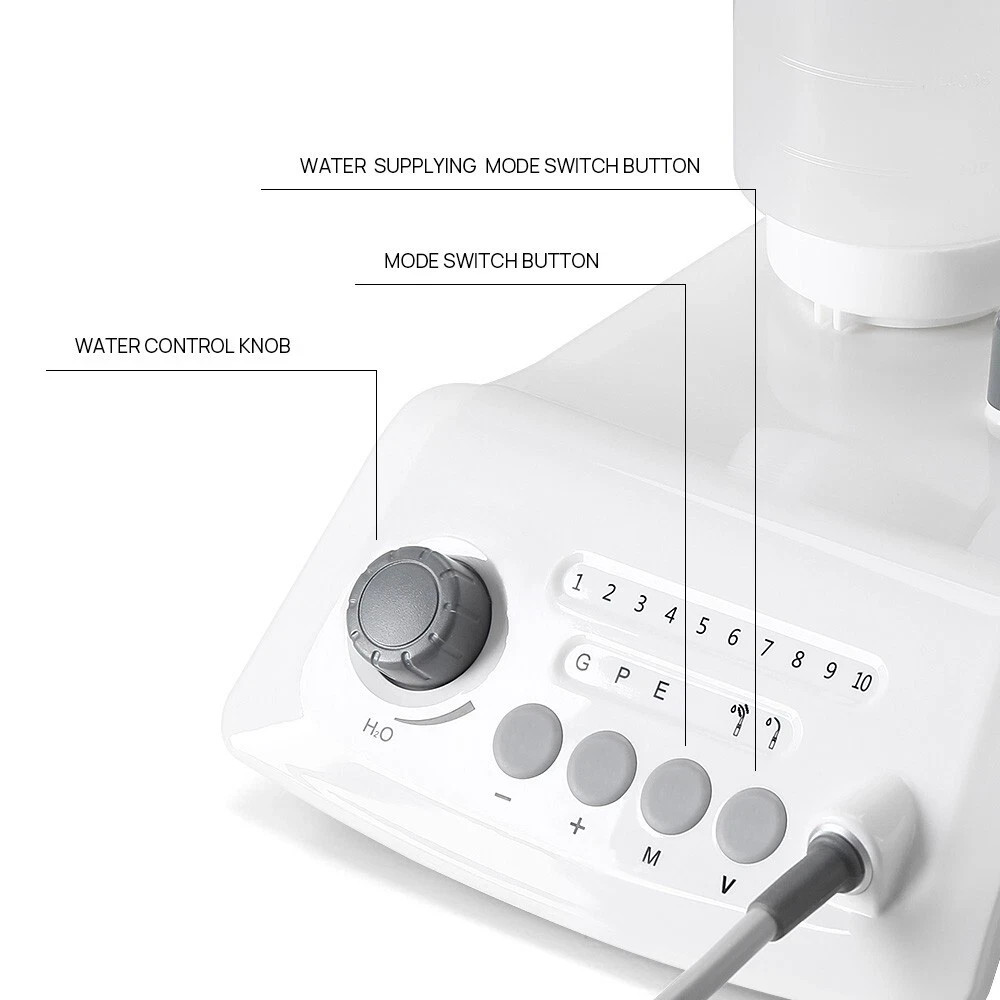 Dental Ultrasonic Scaler with LED Handpiece Auto Water Supply Fit EMS Cavitron