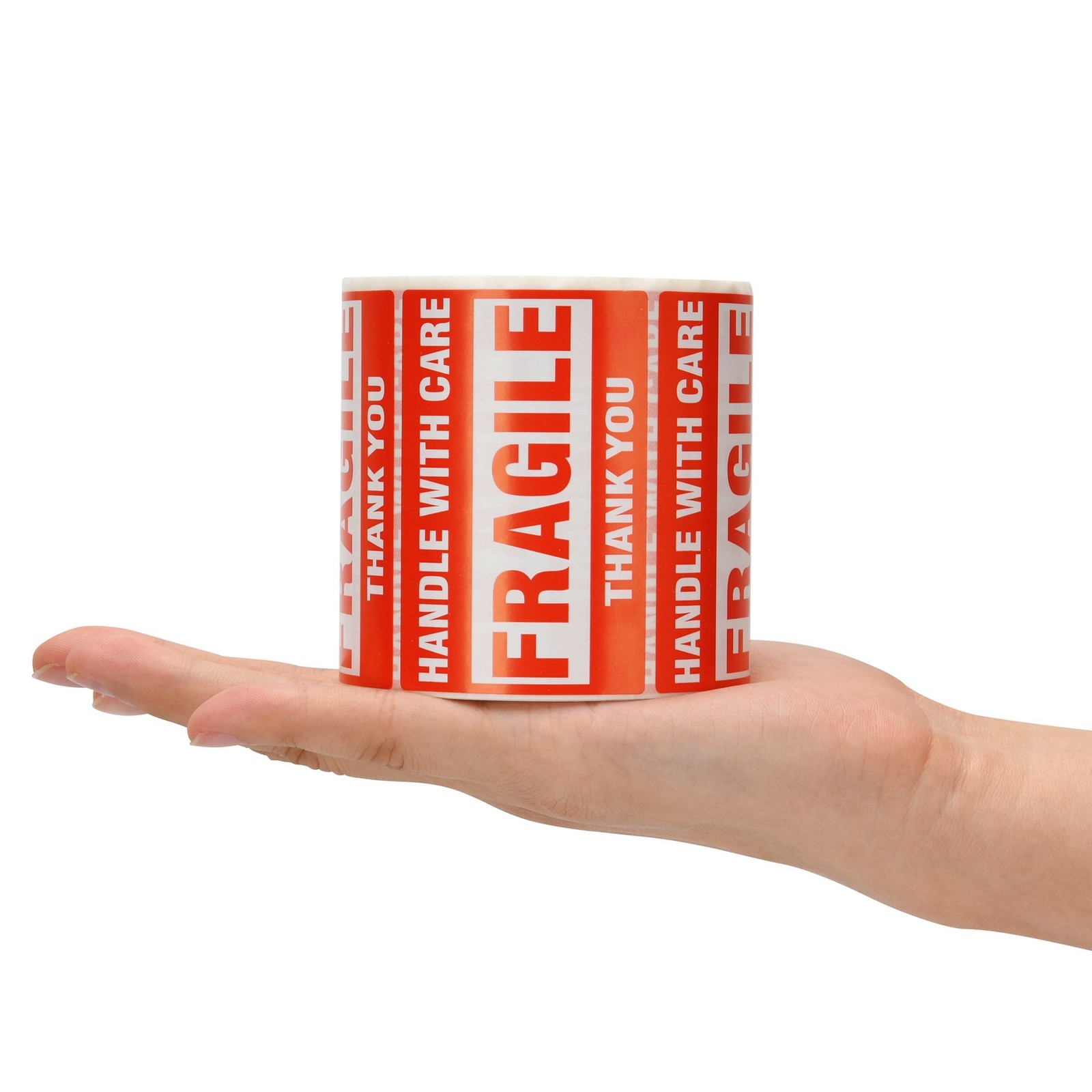 1000 Fragile Stickers 2×3 Handle with Care Thank You 500 Per Roll Warning Labels