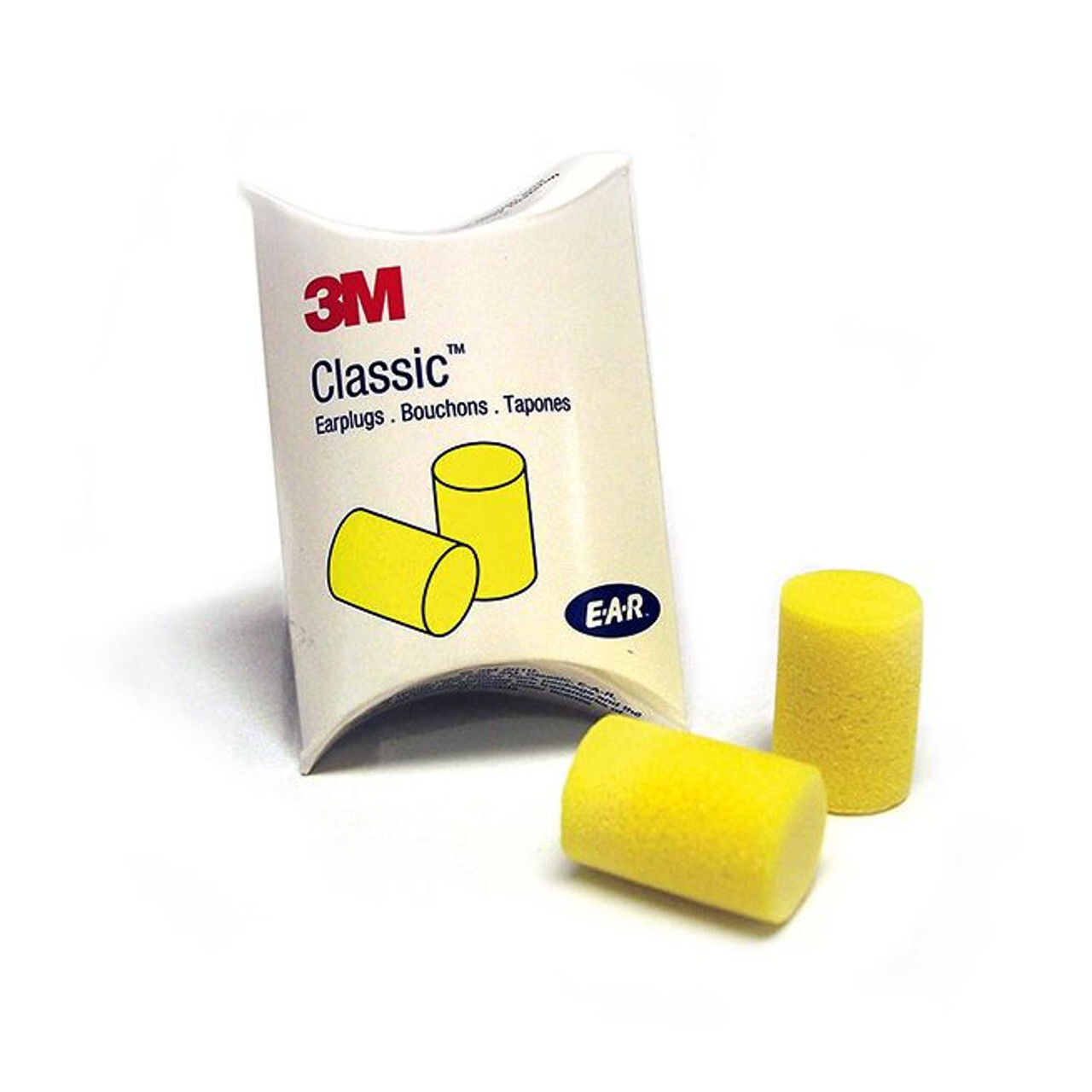 3M 310-1001 E-A-R Classic Uncorded Foam Yellow 29dB Ear Plugs (25,50,100,200) PR