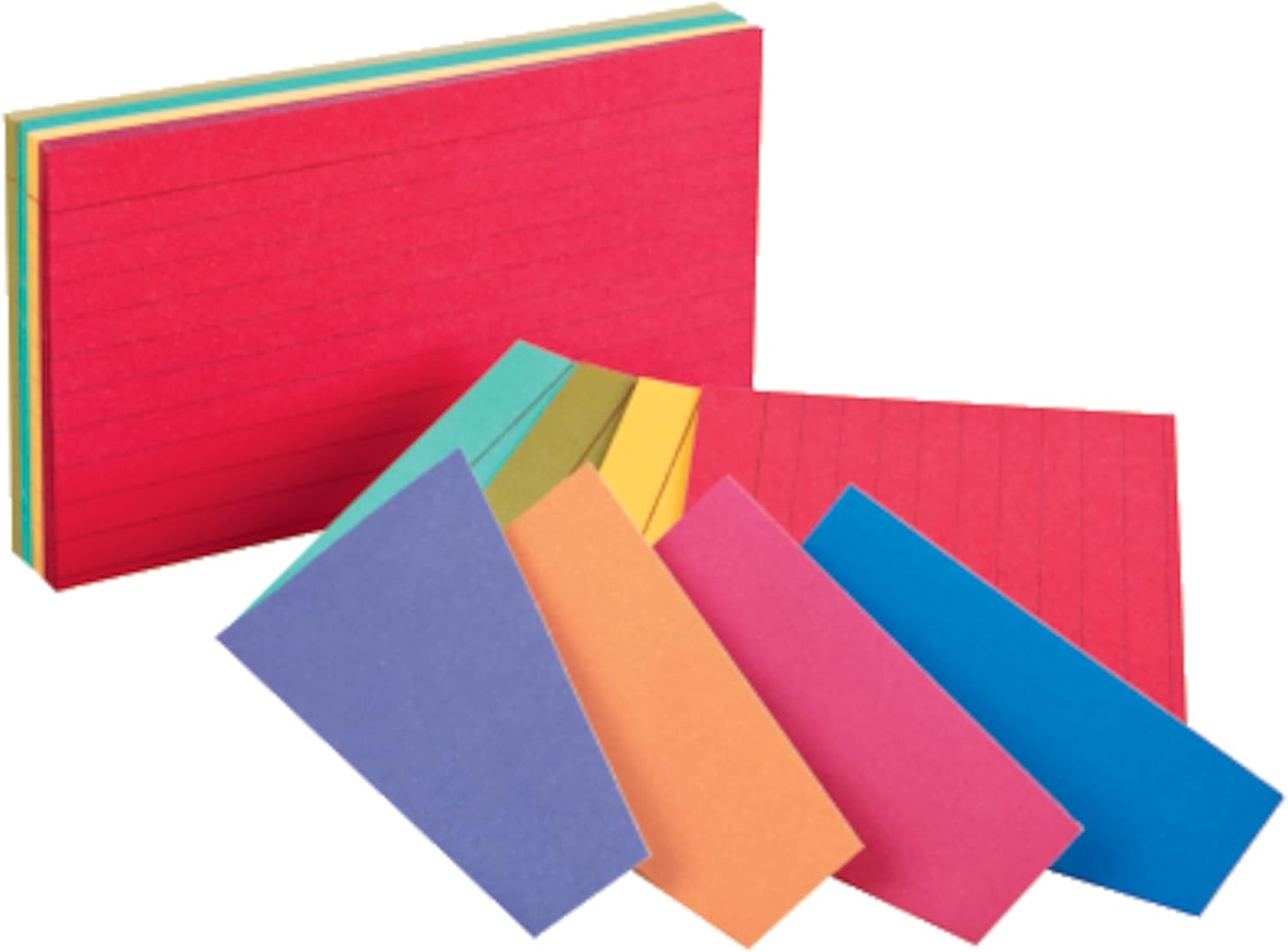 Extreme Index Cards 3 X 5 Inches Assorted Colors 100 per Pack