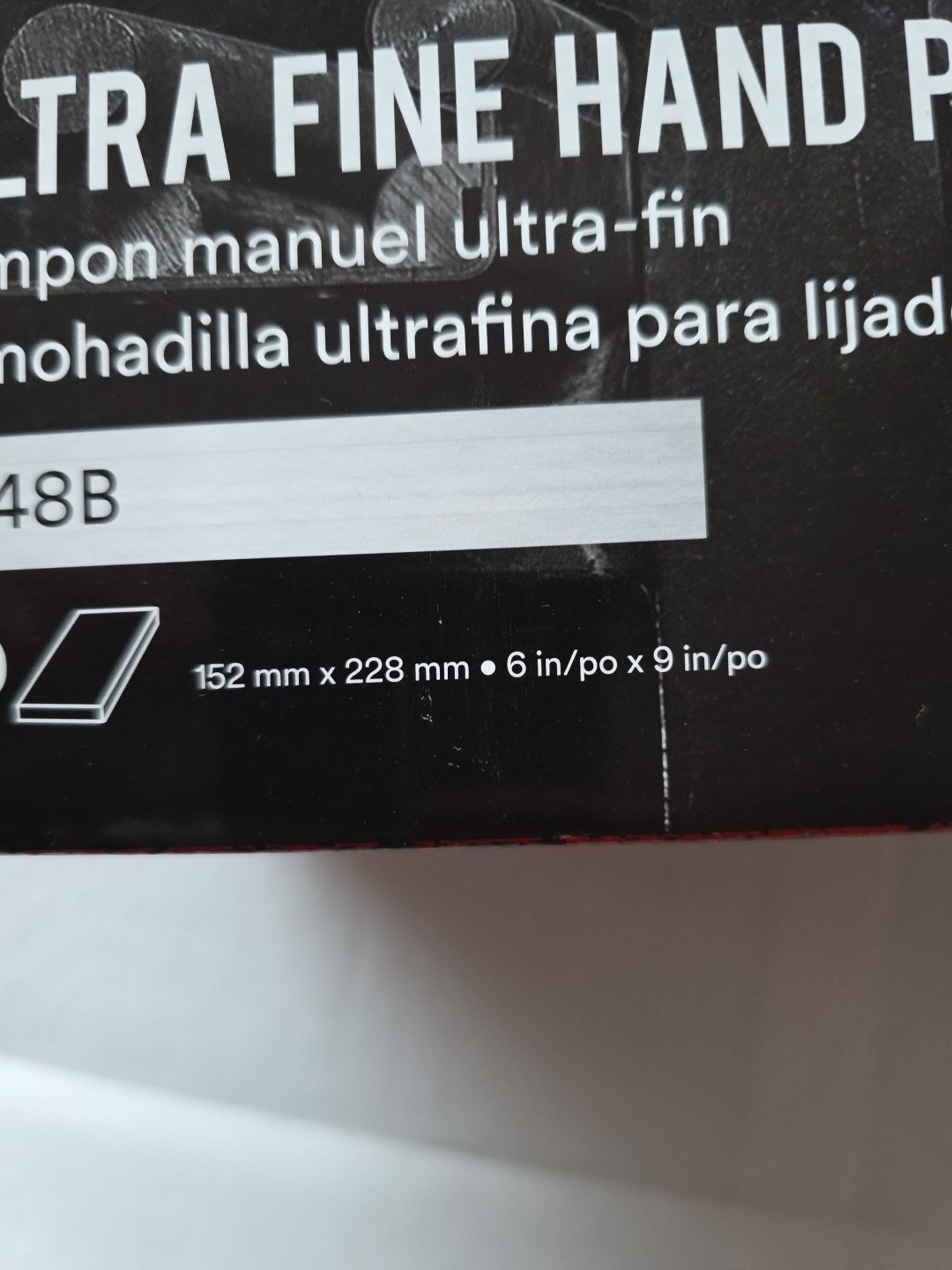 3M Scotch-Brite Ultra Fine Hand Pad Grade 7448B, Box of 60, 6 x 9 in Hand Pads,