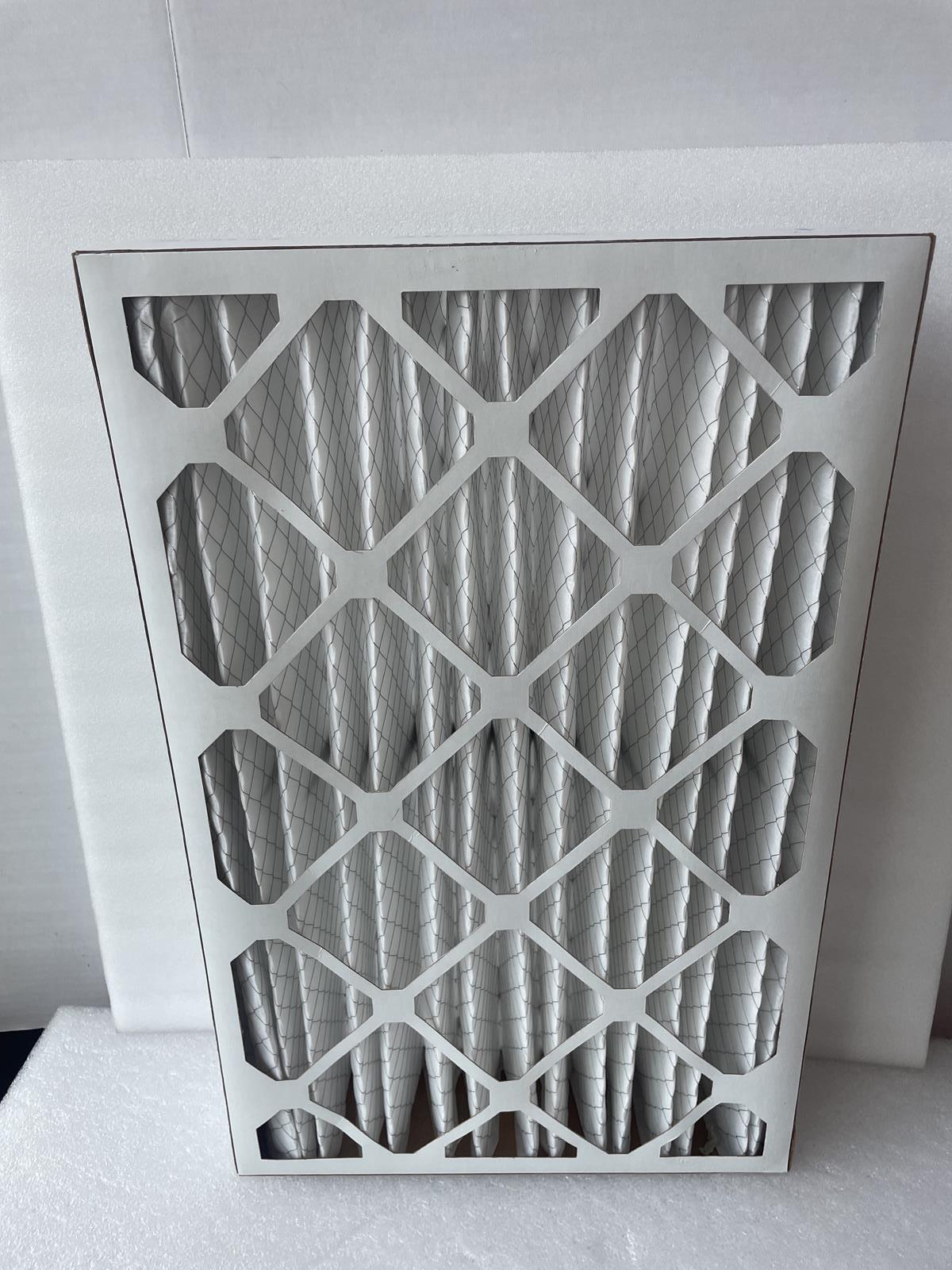 AIR HANDLER (6) 6B949 16X25X4 HC PLEAT MERV 8 FILTERS, BOX OF 6