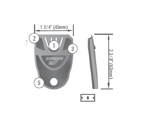 ScrapeRite plastic razor sign vinyl removal tool 25pack