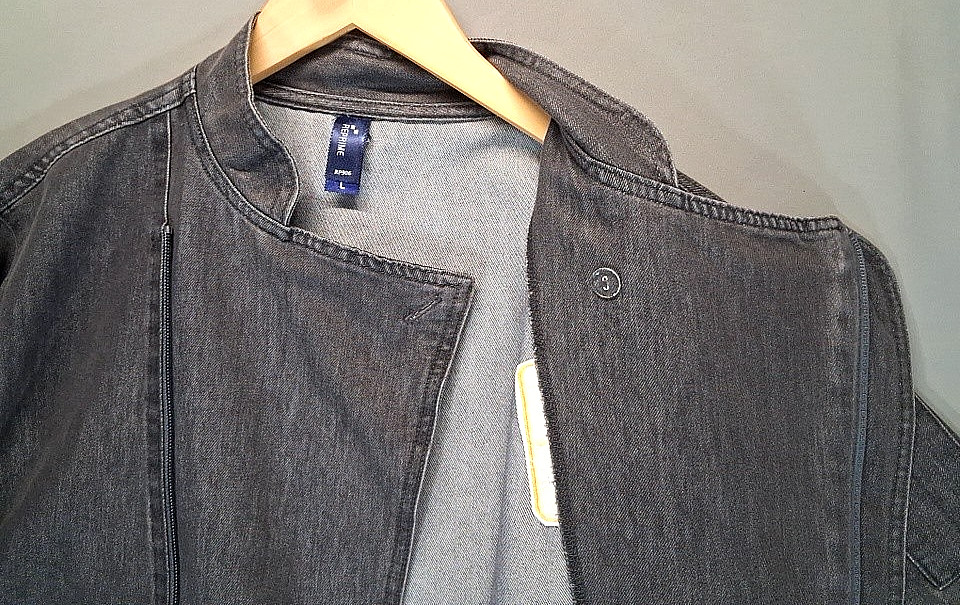 Chef Coat Reprime RP906 Unisex L Hidden Zip Short Sleeve Double Pen Pockets NEW