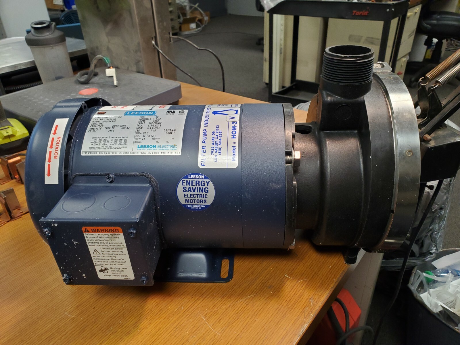 ? NEW FILTER PUMP INDUSTRIES 2 HP DIRECT DRIVE CENTRIFUGAL PUMP 2″ x 1 1/2″