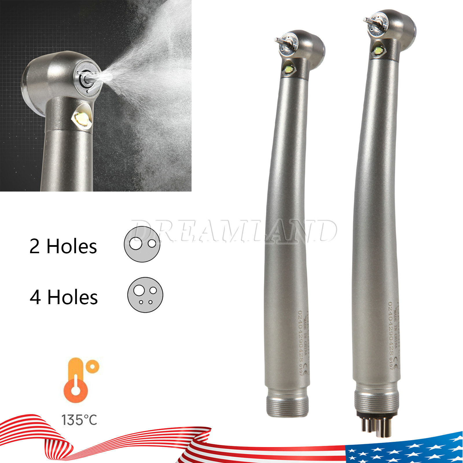 Turbina LED 2/4 orificios con pieza mano de alta velocidad dental NSK Style