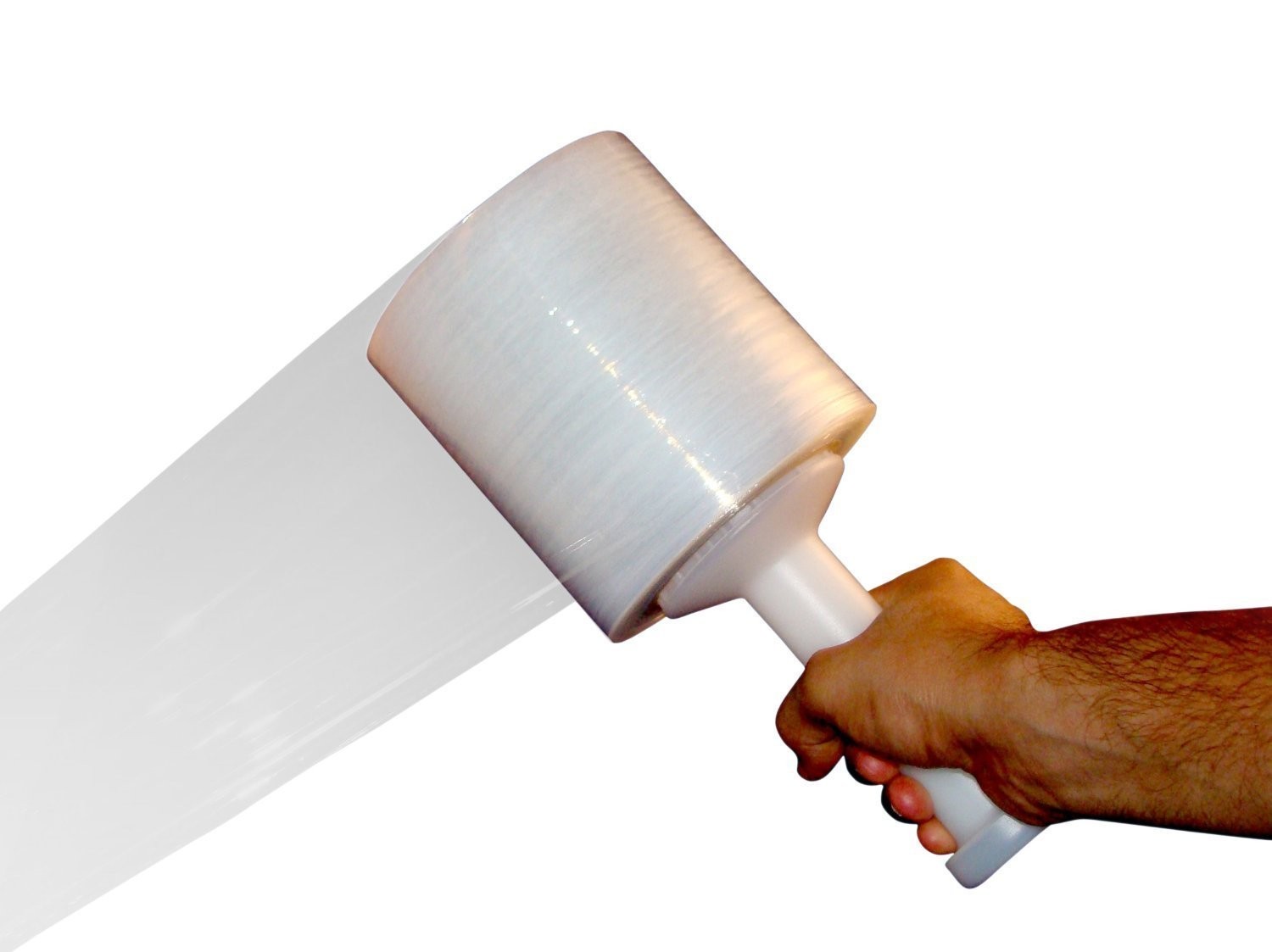 5″ in. x 1000FT 80 Gauge 4 Rolls Stretch Shrink Film Hand Wrap + Handle