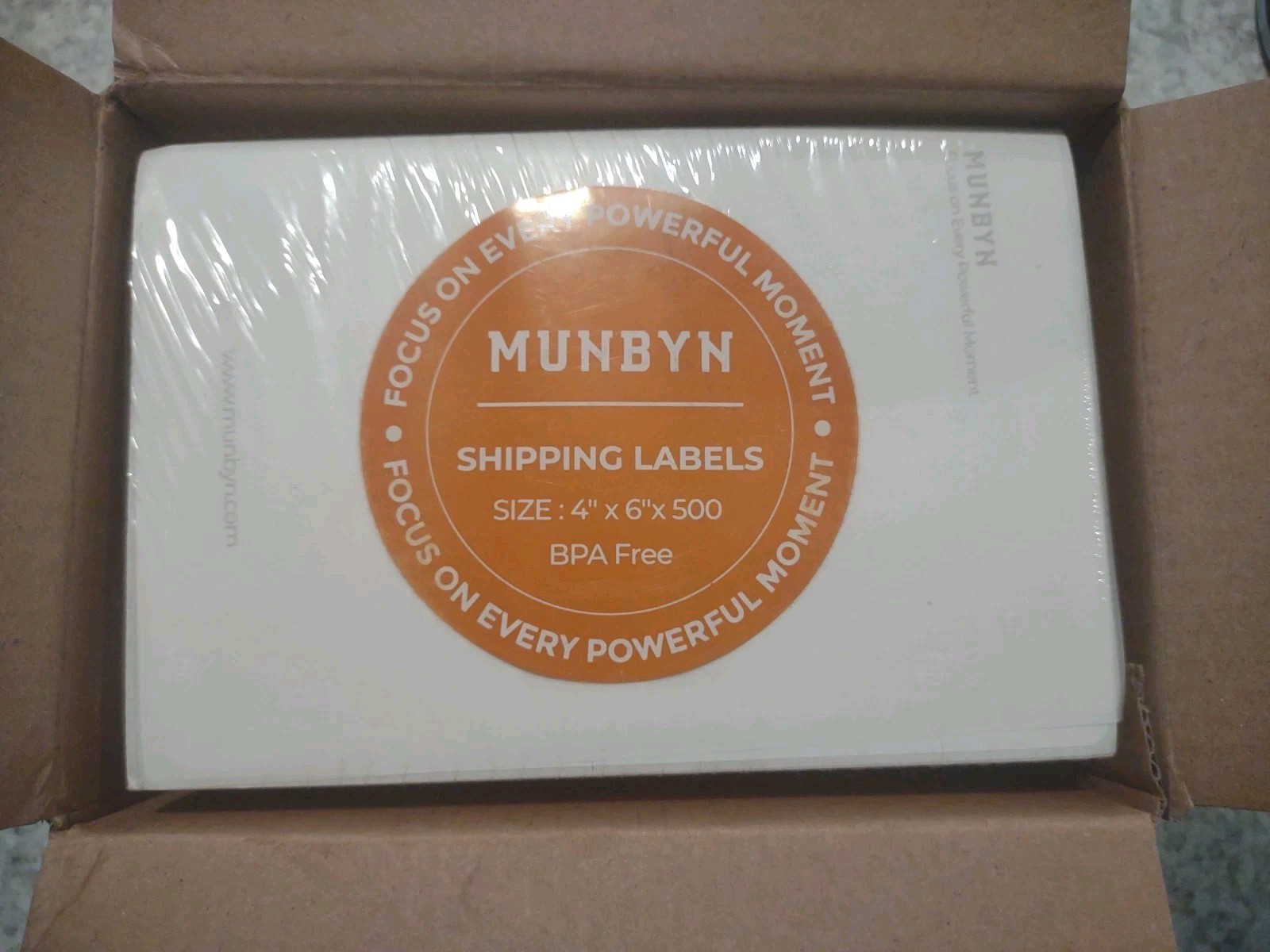 MUNBYN Thermal labels 6″ X4″ New 500 labels New And Sealed
