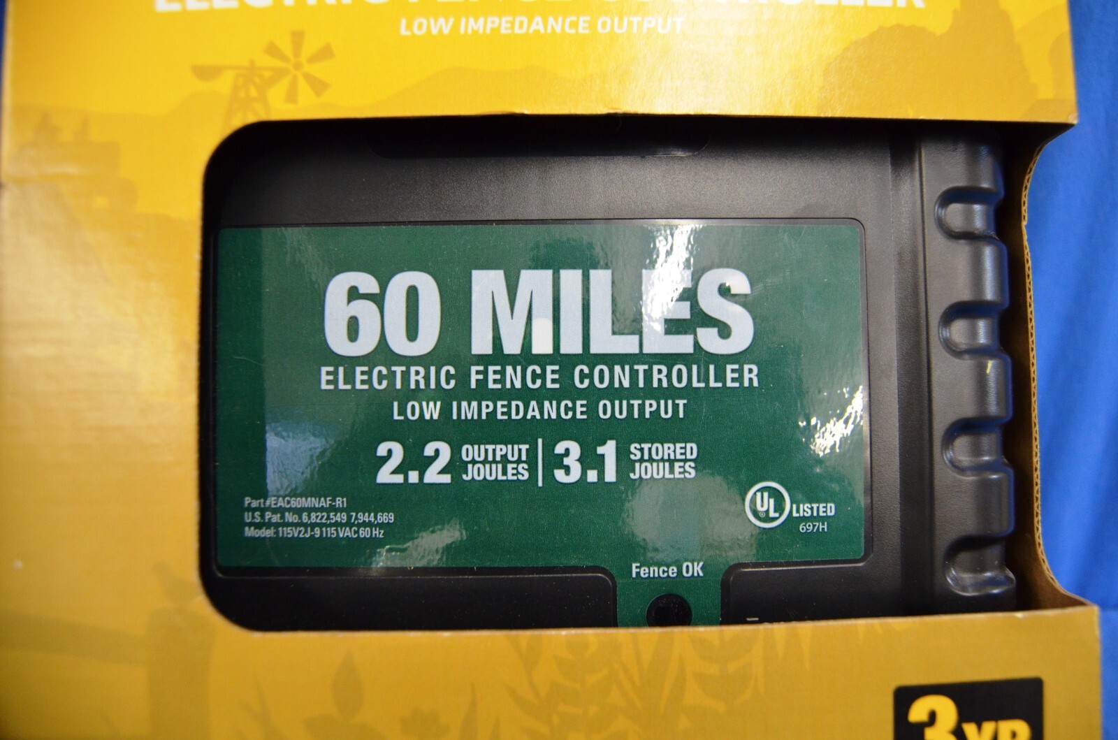 American Farm Works Electric Fence Controller 60 Miles NEW IN ORIGINAL PACKAGE