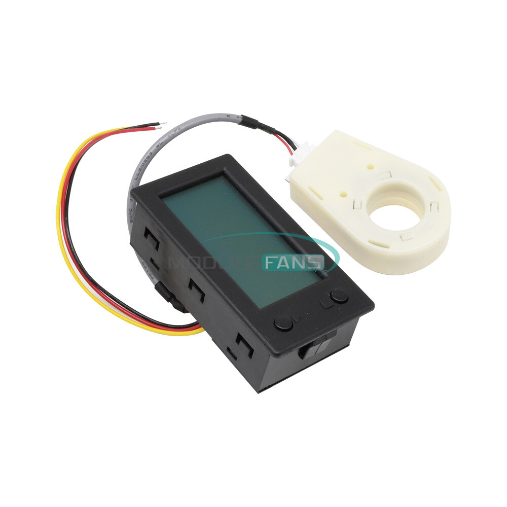 DC 0-300V 50/100/200/400A Voltage Current Power Meter STN LCD Hall Coulombmeter