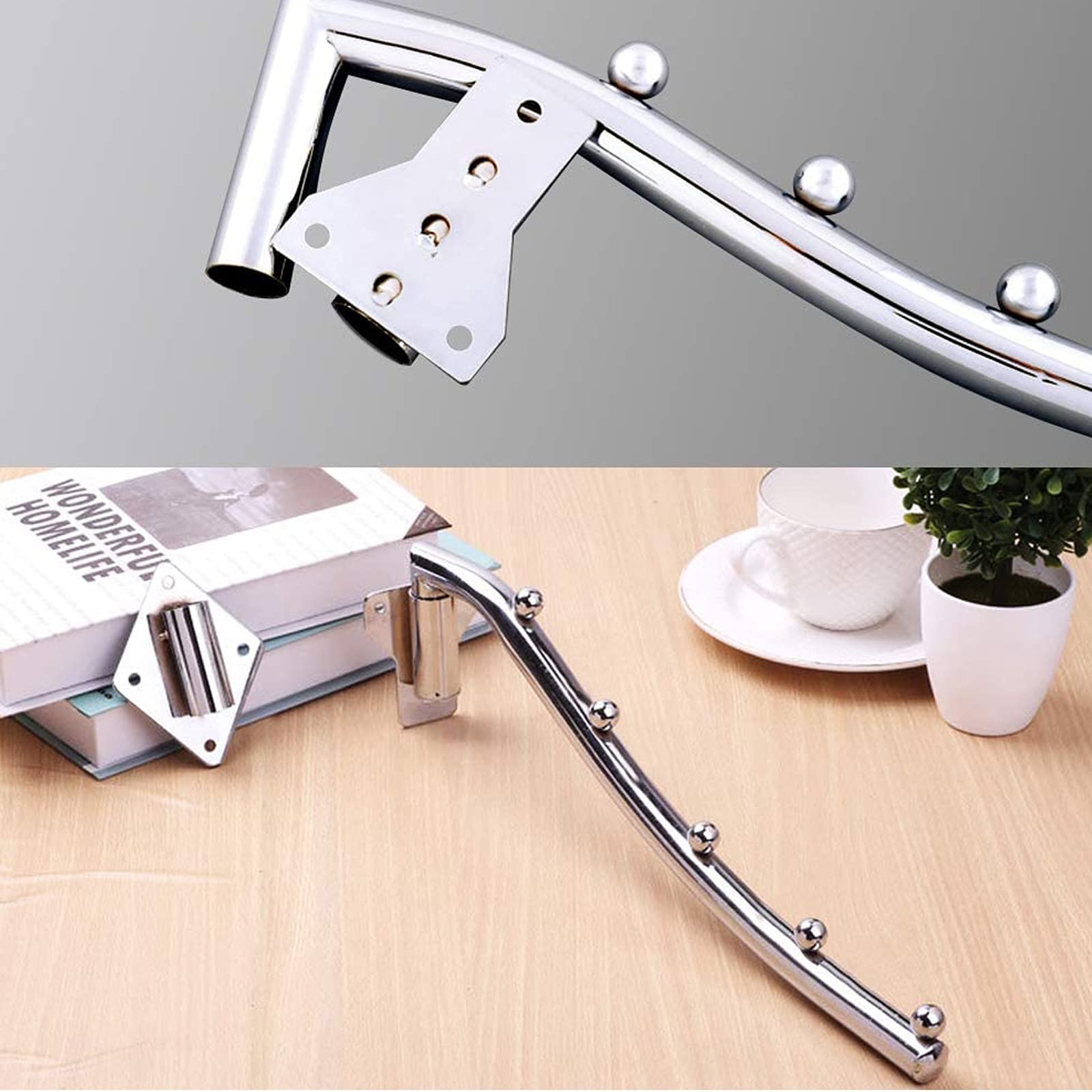 Folding Wall Mounted Clothes Hanger Rack, Stainless Steel Garment Hooks with …