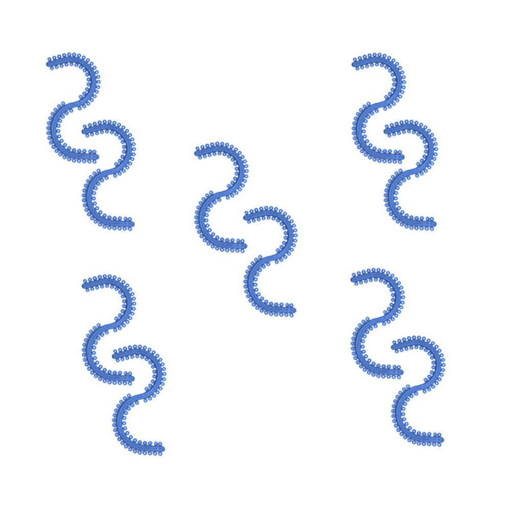 700 Pcs/Pack Dental Orthodontic Separator Blue S-Type Bomaoer