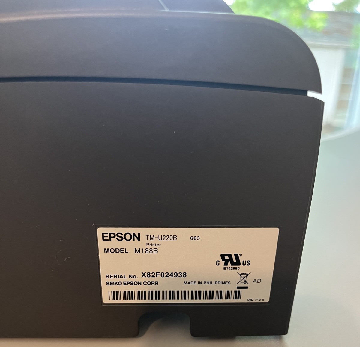 Epson TM-U220B M188B Point Of Sale Kitchen Receipt Printer Quick Shipping