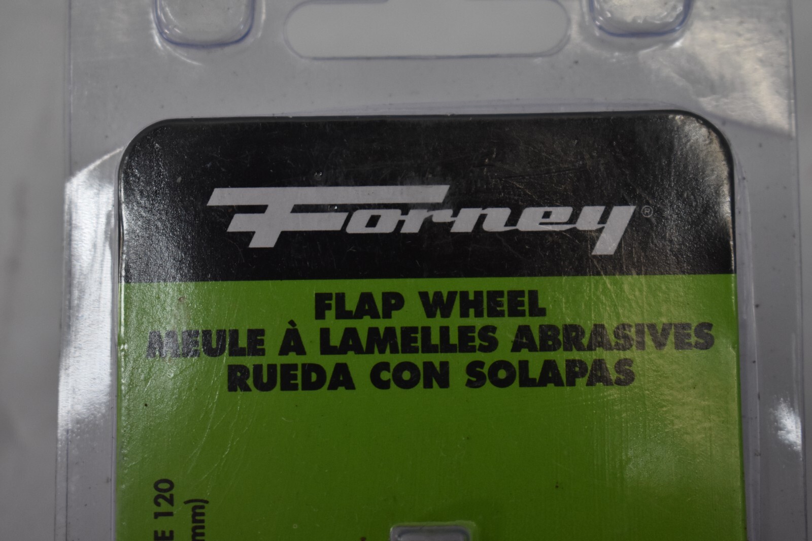 Forney Mounted Flap Wheel 120 Grit 1-1/2″ x 1/2″ x 1/4″ Shank Genuine OEM