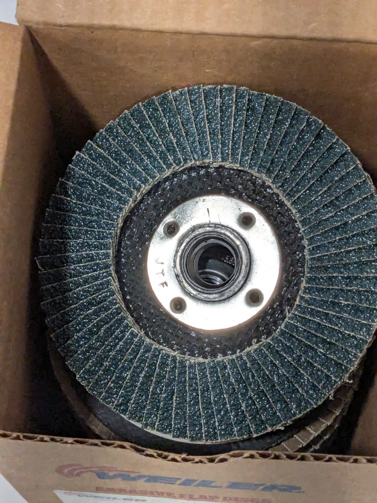 Weiler Flap Disc: 4-1/2″ Dia, Zirconia Alumina, Type 27 Qty 10 51113