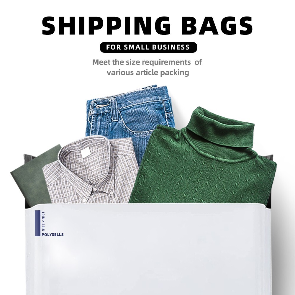 50 19×24 Poly Mailers Envelopes Self Sealing Shipping Mailers Bags POLYSELLS