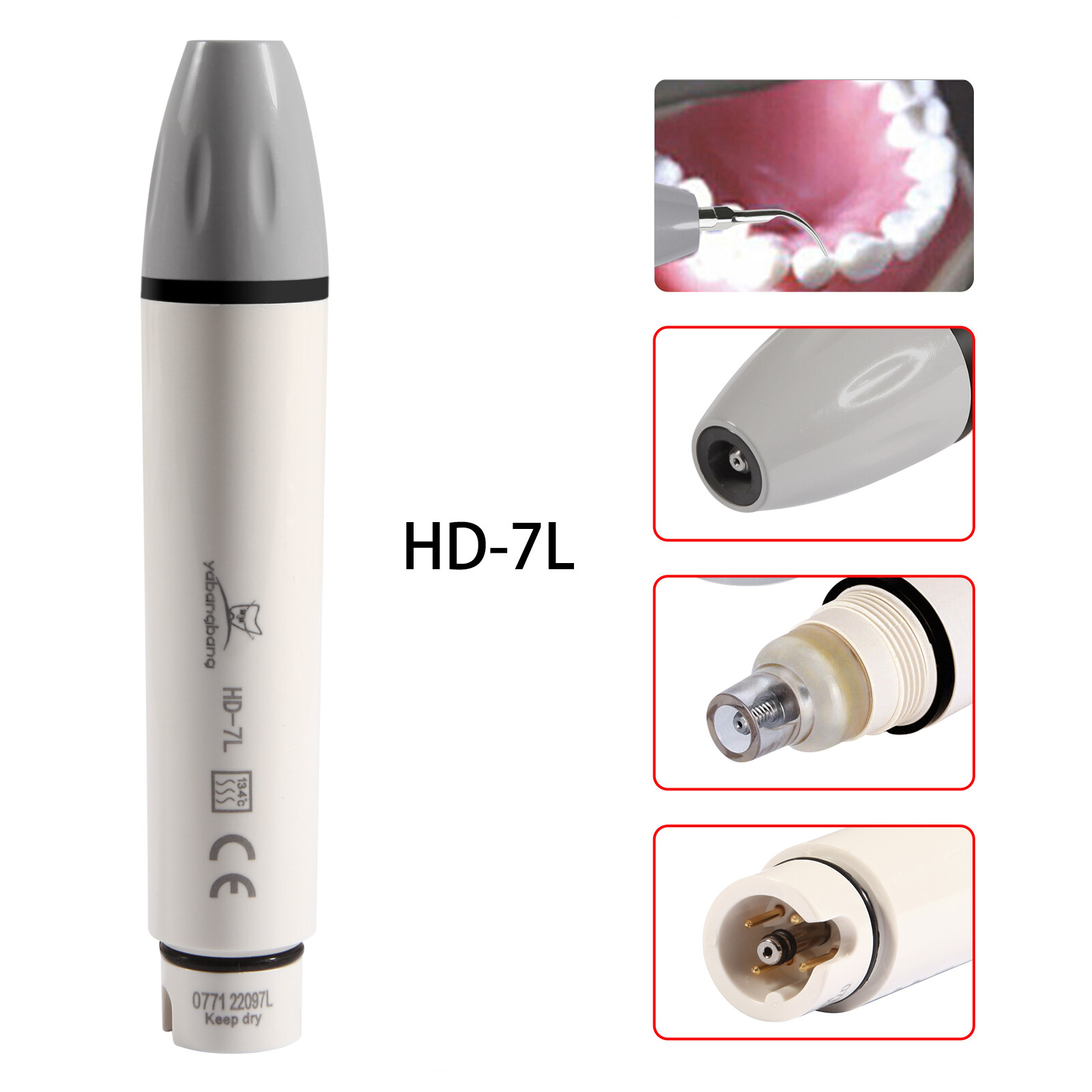 HD-7L Dental Ultrasonic Scaler LED detachable Handpiece Fit DTE SATELEC Tips