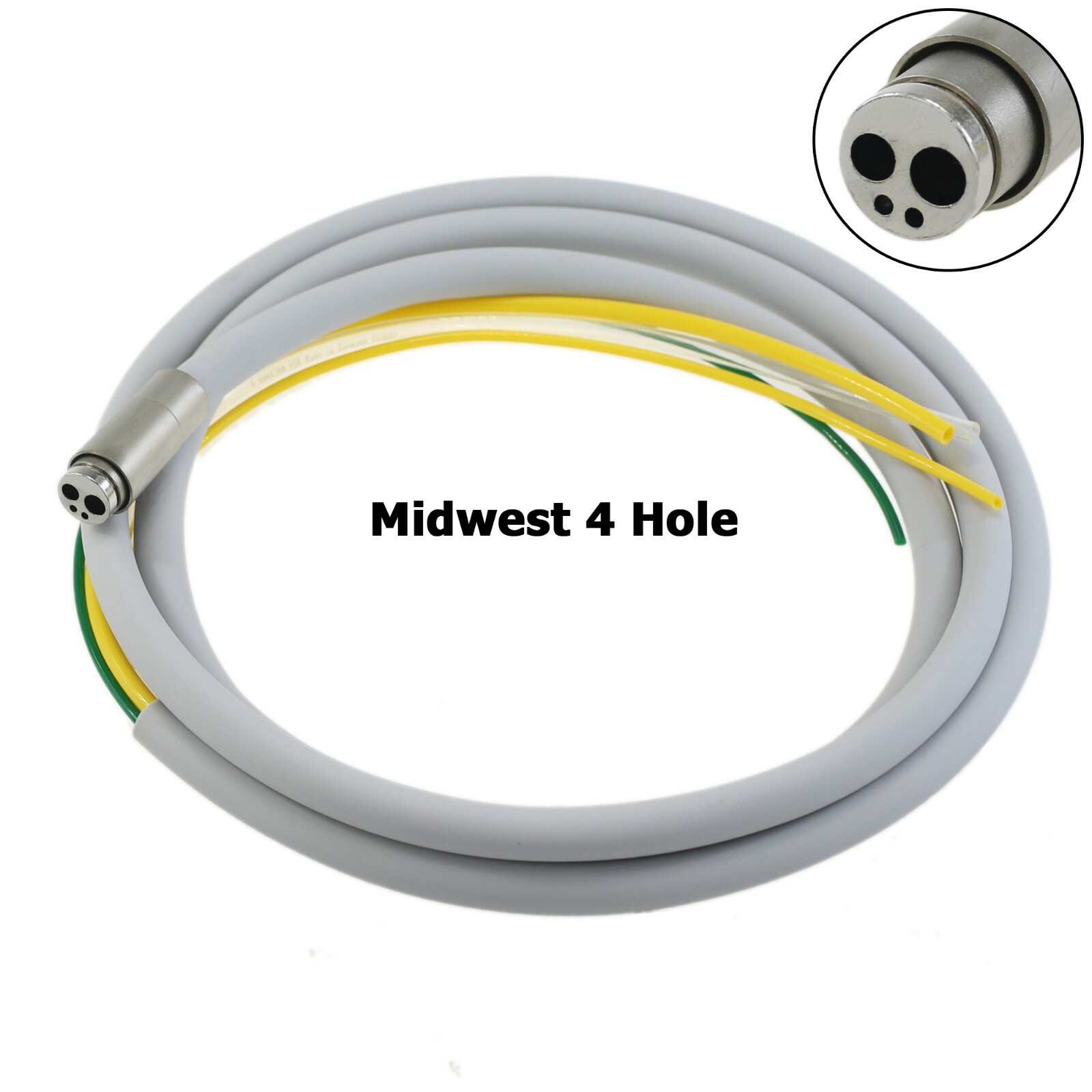 Dental Air Turbine Handpiece Tubing Hose Midwest 4 Hole Fiber Optic 6 Pin 2 Hole
