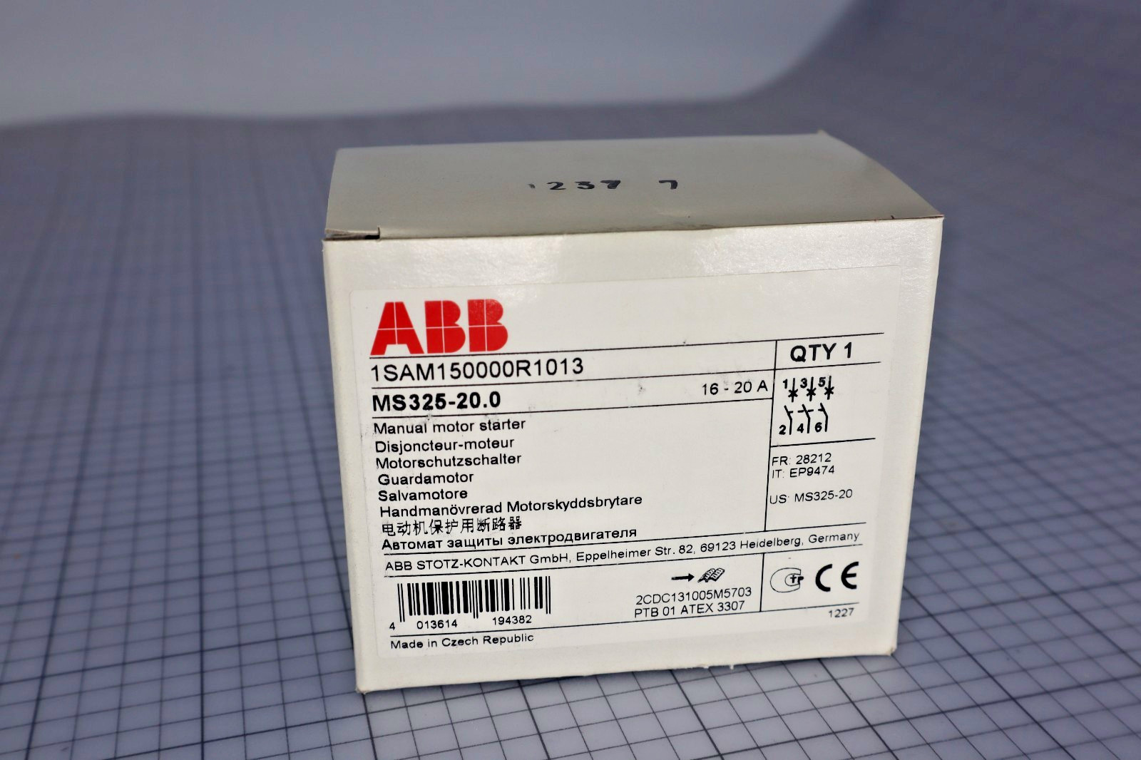 *New in Box* ABB 1SAM150000R1013 MS325-20.0 690V 16-20A NSMP