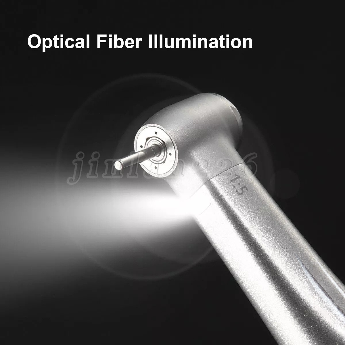 NSK Ti-MAX X95L Style Dent 1:5 LED Fiber Optic Contra Angle Handpiece Red Ring