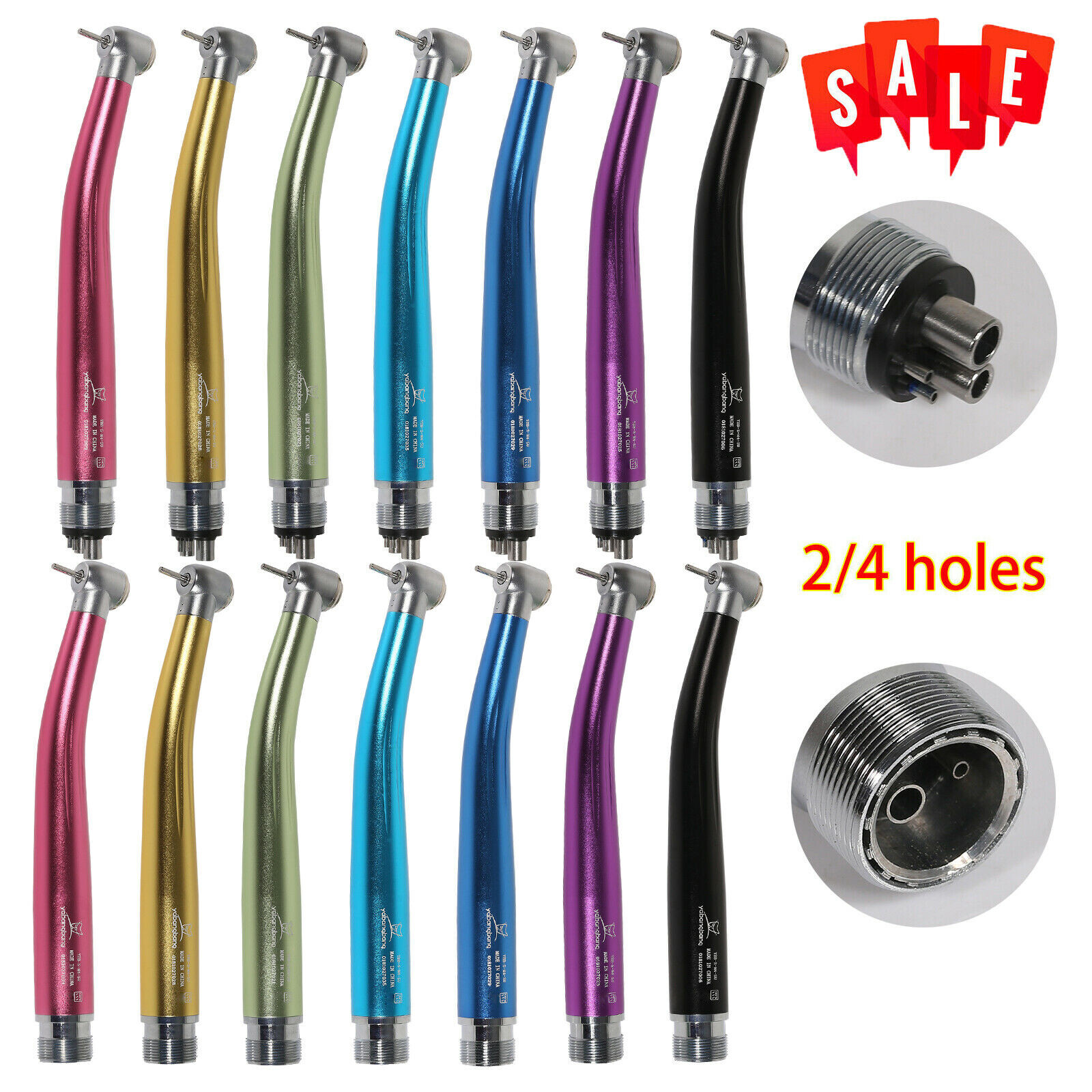 NSK PANA MAX Style Dental High Speed Handpiece Turbine 2/4Holes 7-Colors Rotor