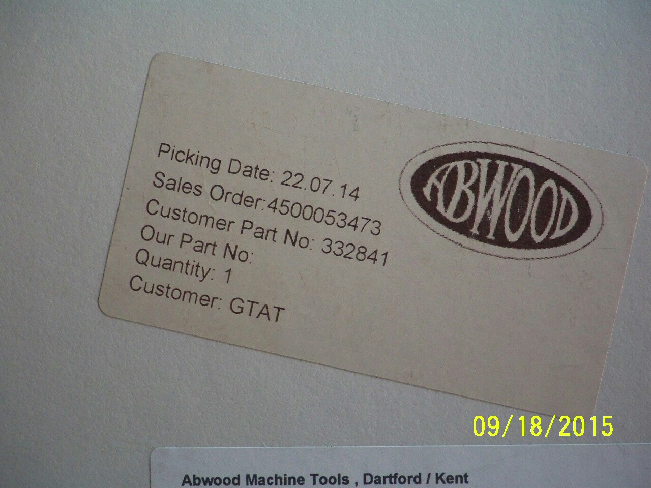Meister Abrasives #332841 Diamond Backed Grinding Wheel For Silicone