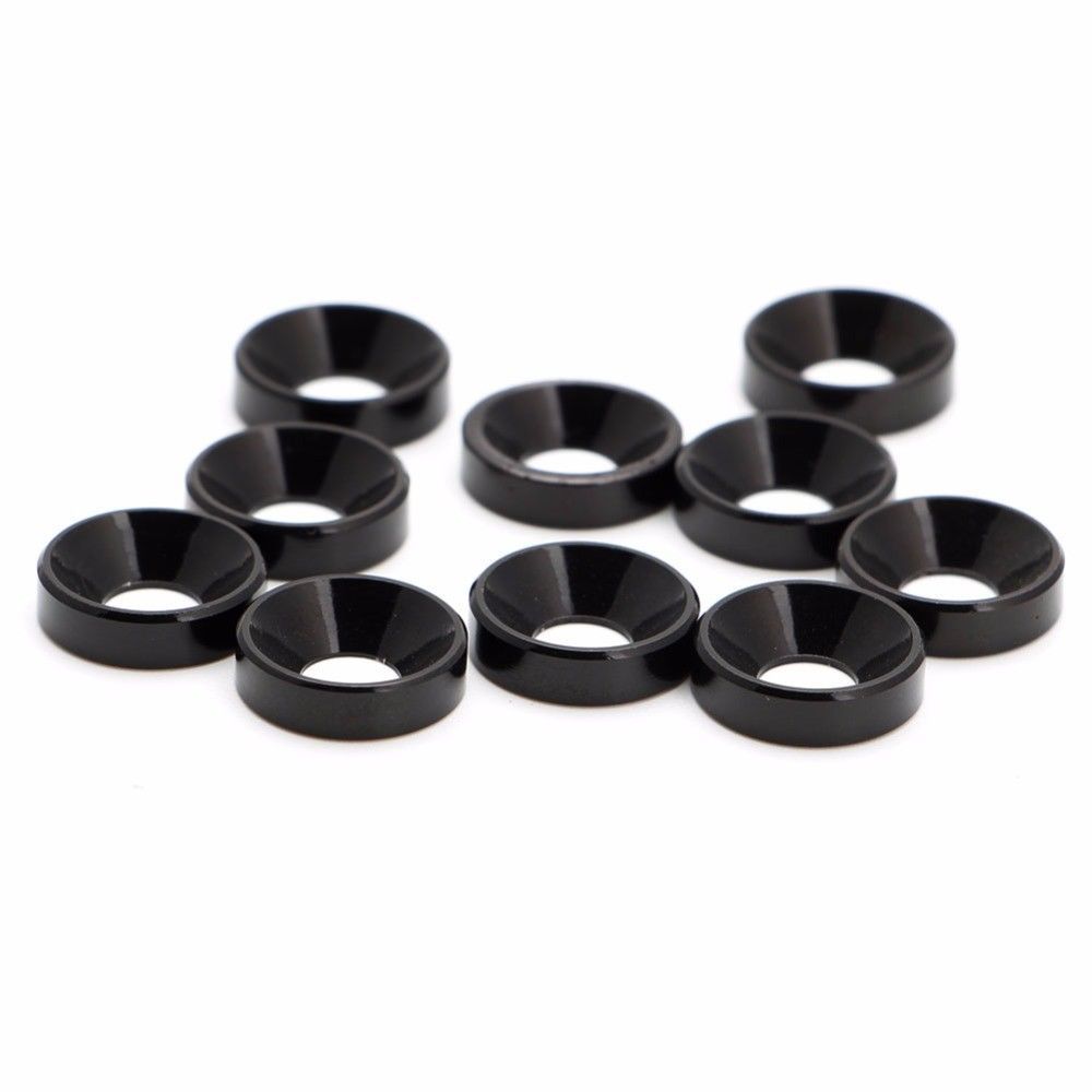 Aluminum Alloy M2 M3 M4 M5 M6 Anodized Countersunk Head Bolt Washers Gasket LOT