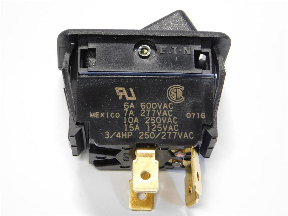 Eaton 8006K43-N1V1 DPST ON-NONE-OFF Euro SR Standard Euro Style Rocker Switch
